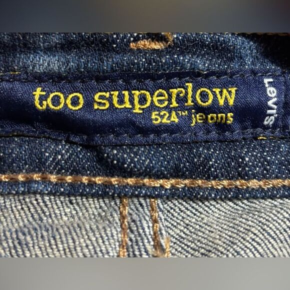 Levi’s Strauss Too Superlow 524 Jeans Size 7 Short EPC - Picture 6 of 7